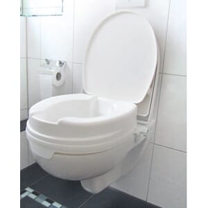 Toalettseteforhøyer m/ lokk. 10 cm