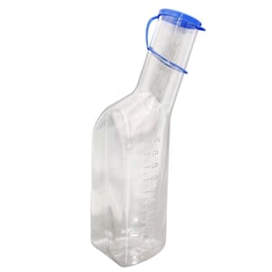 Urinflaske med lokk, klar. 1 L