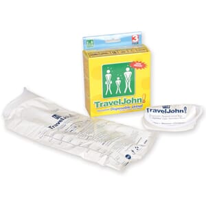 Travel John urinoppsamler. Pk a 3 stk.