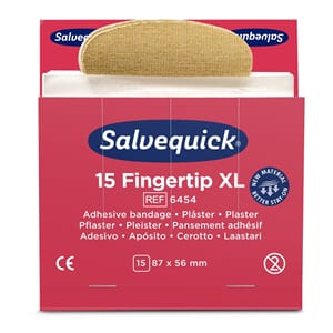 Salvequick Plaster (Refill fingertupp 87x58(23)mm),krt 90stk