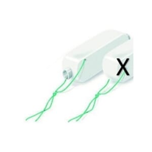 Nesetamponade m/rør, Raucocel 45 mm rett, pk a 10 stk