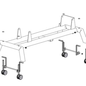 Tilbehør hjulsystem til Gymna GO benker