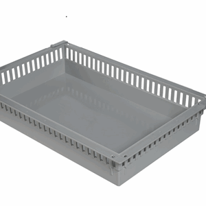 Kurv til ISO-Tralle 60x40 cm, ABS Grå, Villard