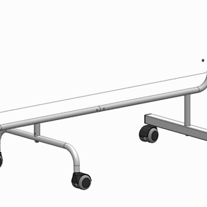 Hjulsett til APS/APP skjermvegg (1-delt)