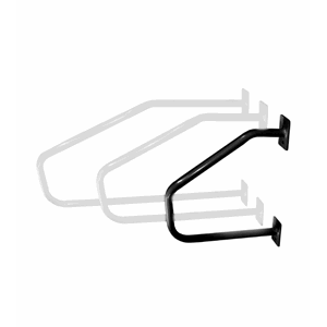 Støttehåndtak vegghengt, sort