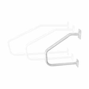 Støttehåndtak vegghengt, hvit