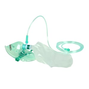 Oksygenmaske med reservoar, engangs, voksen
