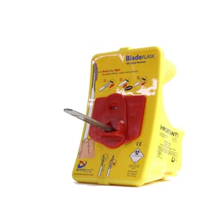 Qlicksmart bladeflask skalpellblad fjerner med beholder