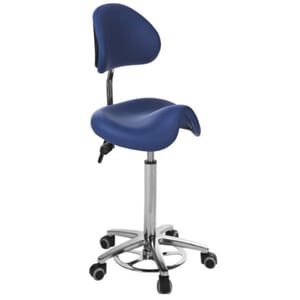 Sadelstol DERBY m/rygg (m/fotring), Eco