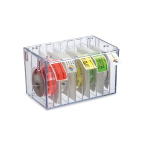 Etikettdispenser som kan stables