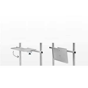 Foldbar hylle til skinne