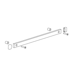 Euroskinne / DIN, 10x25 mm, Aluminium, UTSALG
