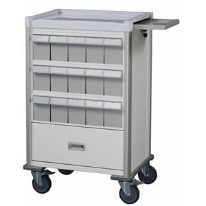 Medisinvogn MBI m/ 30 medisinskuffer