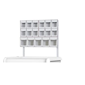 Toppstativ med skuffer for ES vogner