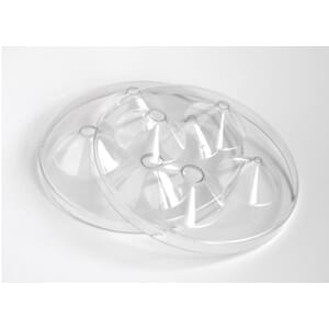 Lexan avdekningsskive m/4 hull