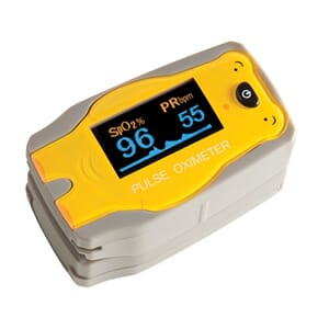 Fingerpulsoksymeter ADC barn, gul bamse