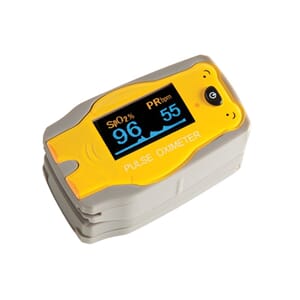 Fingerpulsoksymeter ADC barn, gul bamse
