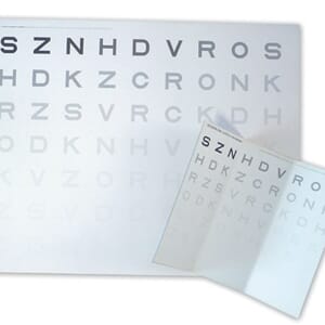 Kontrastfølsomhetstabell - 3m