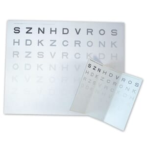 Kontrastfølsomhetstabell - 3m