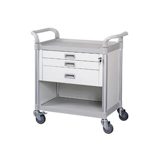 Medisinvogn FC m/ 3 skuffer