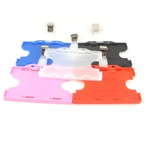 Dobbel ID- og plastkort holder, flere farger