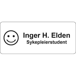 Navneskiltplate til skinnmappe