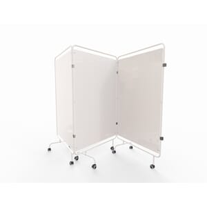 Skjermvegg APP m/ fast plate, 300 cm
