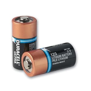 Batteri Duracell 123A, pk a 10 stk til  ZOLL AED Plus